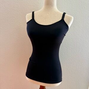 Nautica Black Women's Fitted Cami with Adjustable Straps